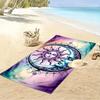 Sun and Moon Mandala Design Beach Towel Quick-drying for Travel Outdoor Sports Jogging Beach and Swimming