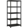 Plus X/5 XL Storage Shelf - Black - 90 X 60 X 187 Cm - 80 Kg / Shelf