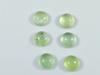13Cts. Natural Green Prehnite Round Cabochon Loose Gemstone 6 Pcs Lot 7X7MM RQ-1949