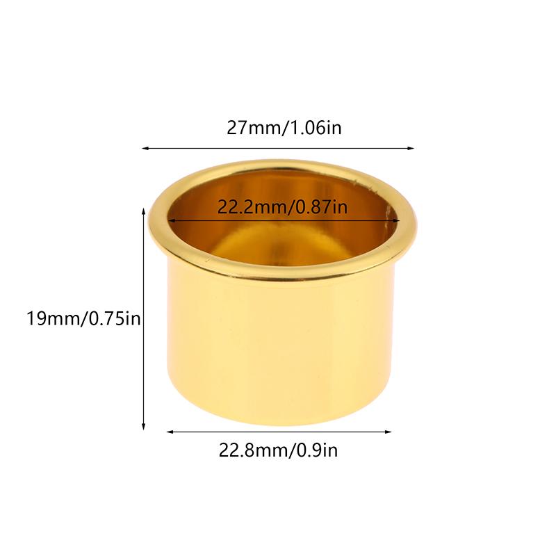 10Pcs Mini Round Candle Cup Gold DIY Candlestick Making Tray Holder Container Accessory Aluminium Home Party Decor Parts