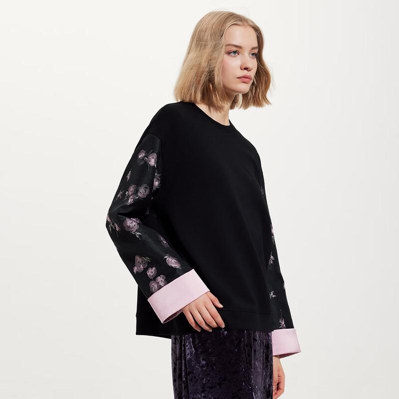 

Tatou Autumn Winter Long-Sleeve Chinese Style Patchwork Sweatshirt M