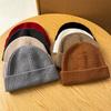 Knitted hat men's autumn and winter big head circumference light board wool hat, ear protection, warm cold hat, retro ruffian melon fur hat women
