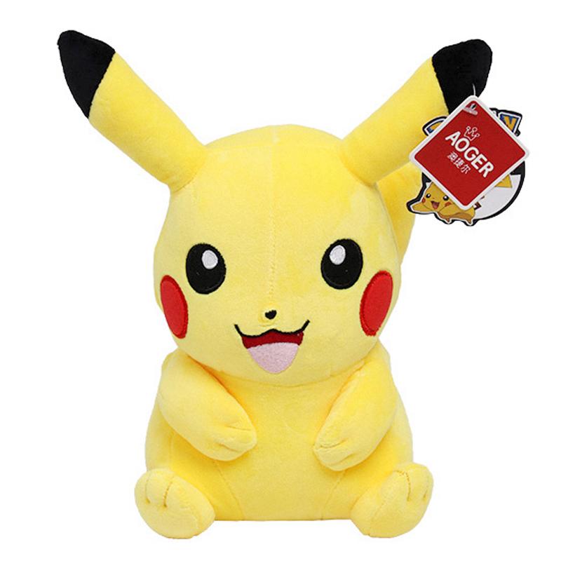 HQ Gengar Plush Toys Pikachu Stuffed Doll For Kids Charmander Bulbasaur Squirtle Psyduck Eevee Snorlax Lapras Xmas Gift
