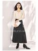 Women's Tencel Bamboo Fiber Long Sleeve Base Shirt with Chest Pad - Autumn/Winter Slimming Top
