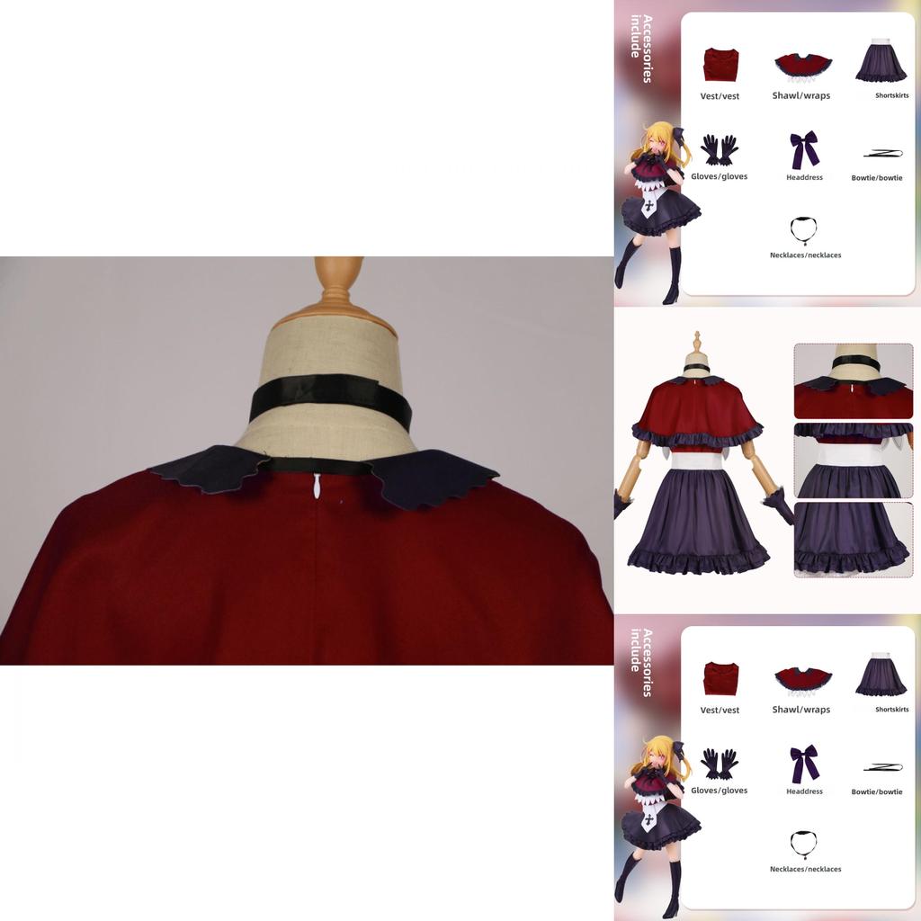 Ko No Oshi Hoshino Rubii Cosplay Stage Costume Dress Set Halloween Role Party