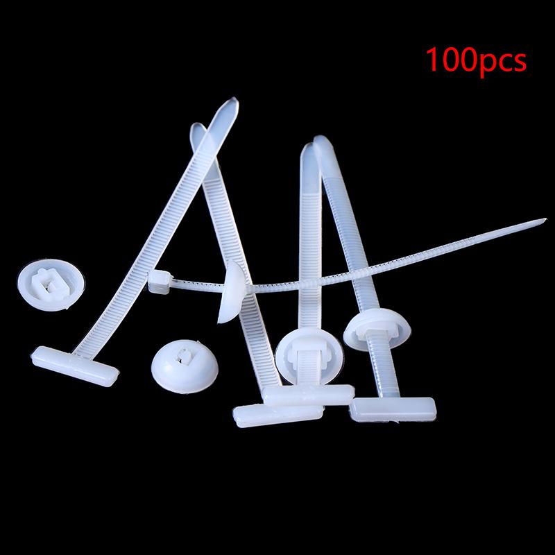 50/100Pcs Nylon Universal Cable Tie Buckle Multipurpose Cable Ties Tool Heavy Duty Self Locking Zip White Zipties For Car Repair