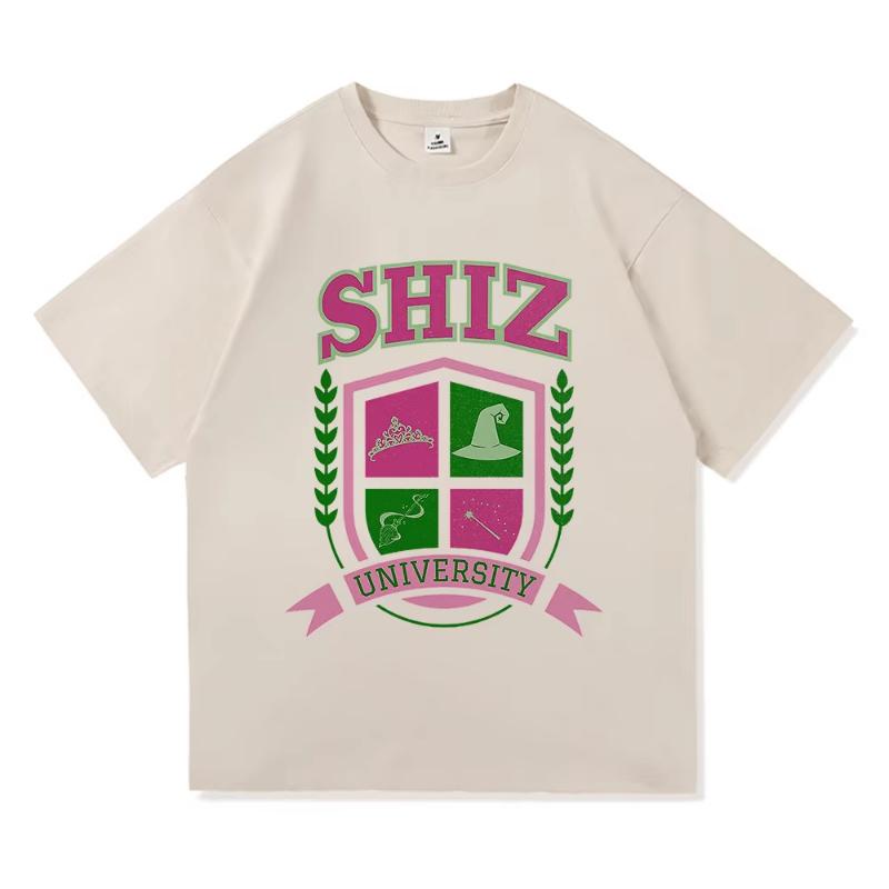 Shiz University Tričko Móda Dámské Estetické Film Zlá Tričko Unisex Vysoce Kvalitní Ležérní Elphaba Glinda Bavlněná Trička