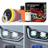 Car Headlight Restoration Kit - Chemical Brightener Polishing Paste & Sanding Set for Auto Headlamps