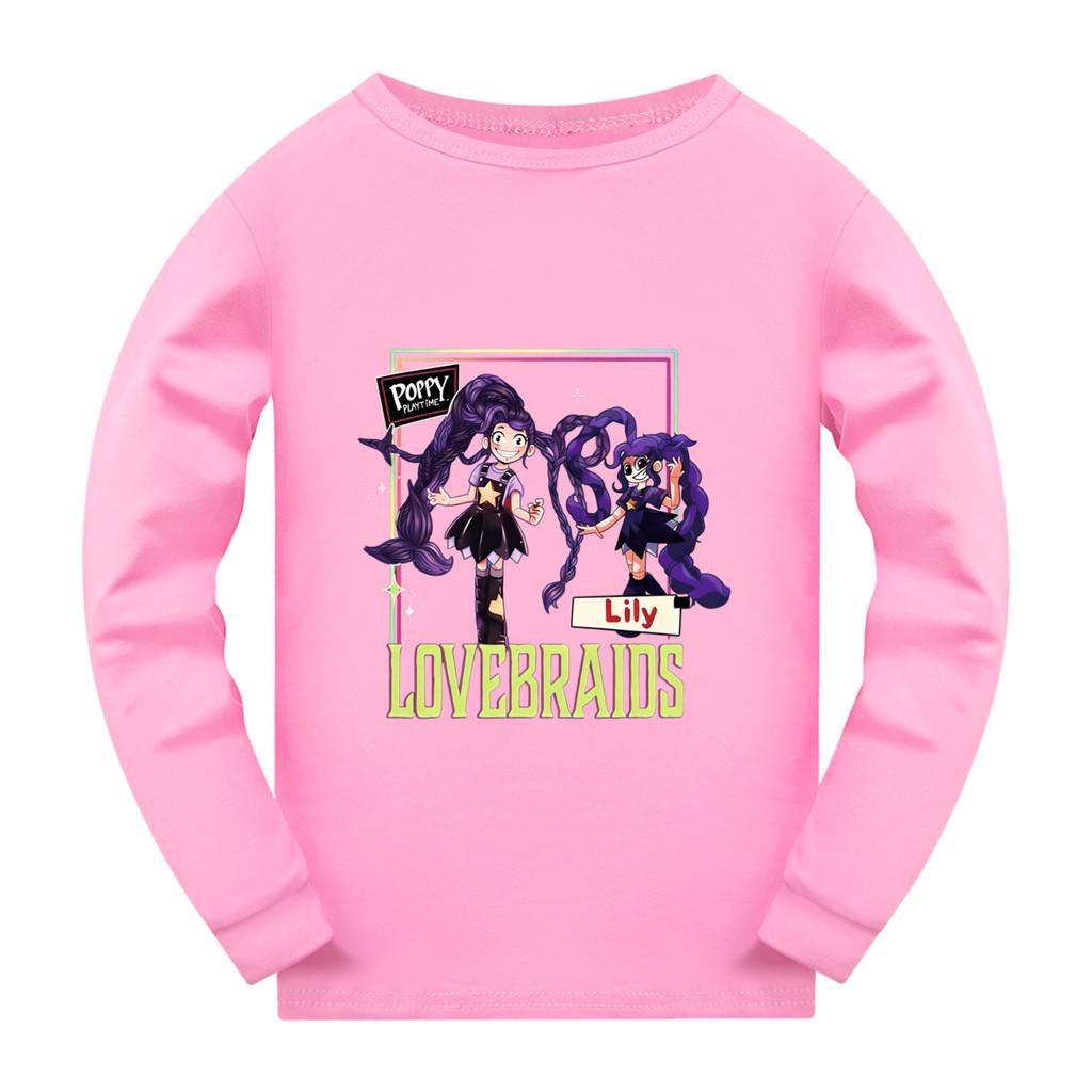 

5594 Kids Girls Lily Lovebraids Long Sleeves Regular T-Shirt 170cm рожевий