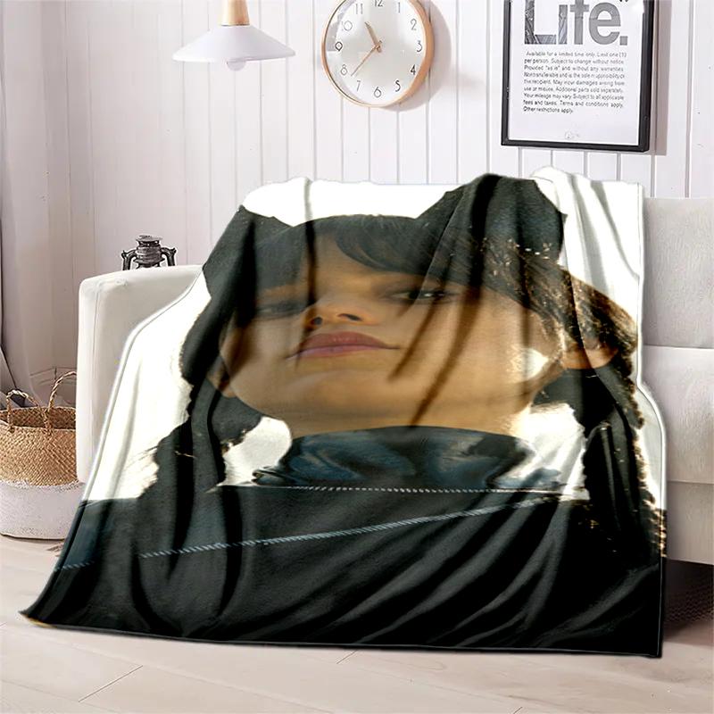 1PC Wednesday blanket, all-season lightweight home office outdoor nap multifunctional blanket, Christmas gifts
