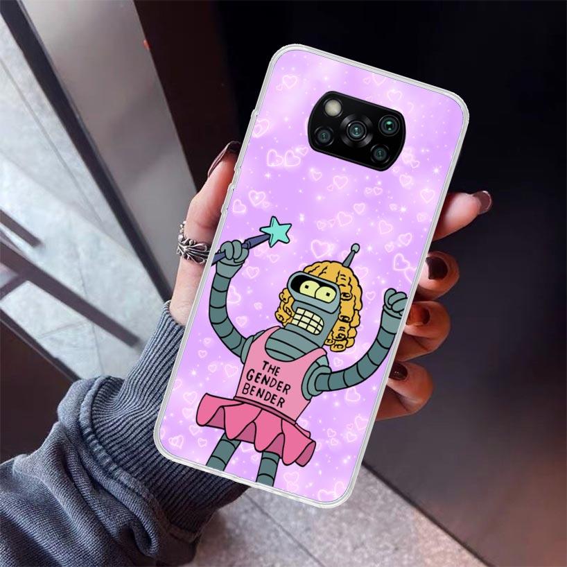 Cartoon F-Futuramas Phone Case For Xiaomi Poco X7 X6 X5 Pro F7 Ultra Redmi 15C 15 13 13C 12 12C 10 10A 10C 9 9A 9C 9T Shell Poco