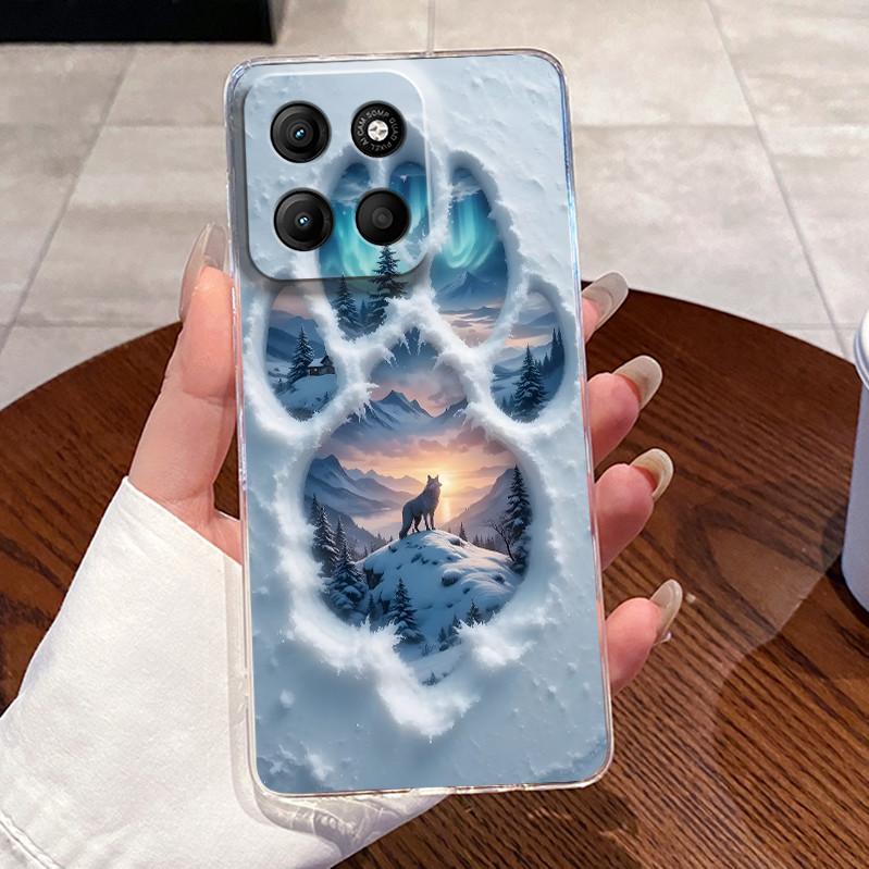 Phone Case For Motorola Moto G17 Power Case Luxury Cute Love Rabbit Funny Clear Soft TPU Silicone Cover For Moto G17Power Bumper