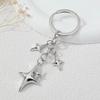 Elegant Star and Moon Hollow Keychain - Unisex Fashion Bag Pendant.