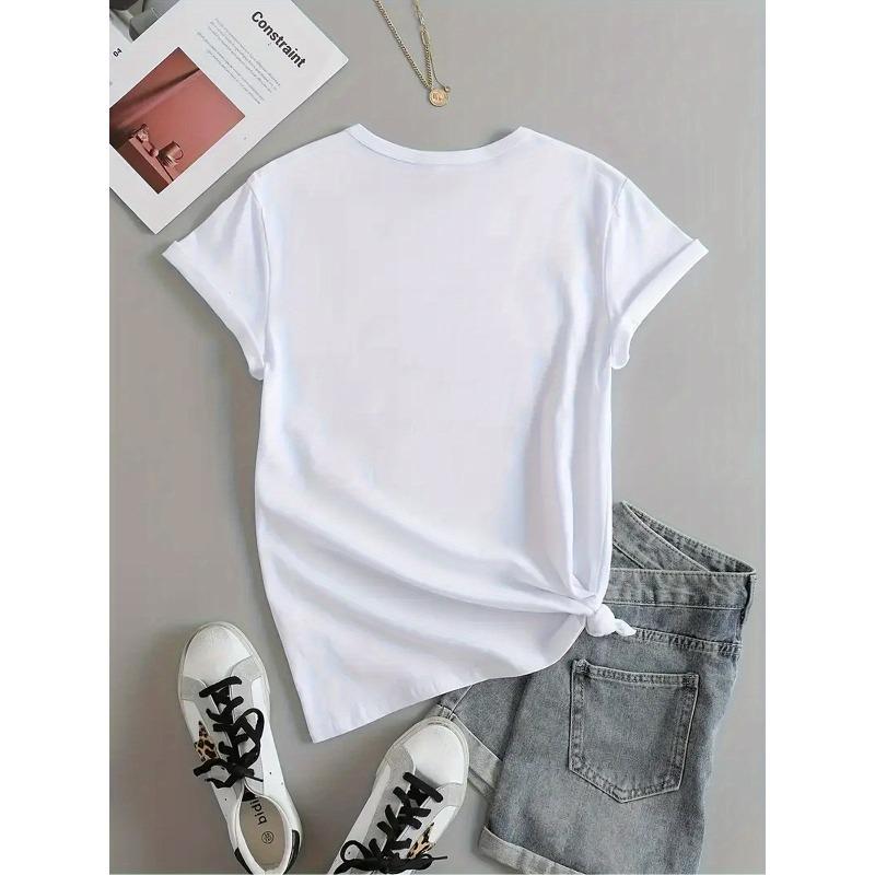 European size Fashion Creative Pattern Printed Women'S T-Shirt