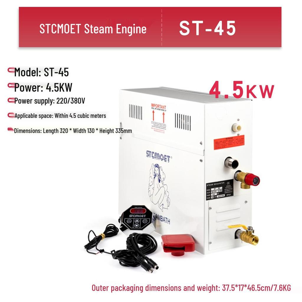 Household Sauna Steam Generator: 3-18kW Wet Steam Heating Machine