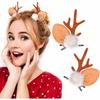 2 pezzi Corna di Renna di Natale Fermagli per Capelli Carini Cerchietti con Corna di Cervo Fermagli per Capelli con Orecchie di Cervo Accessori per Capelli di Natale