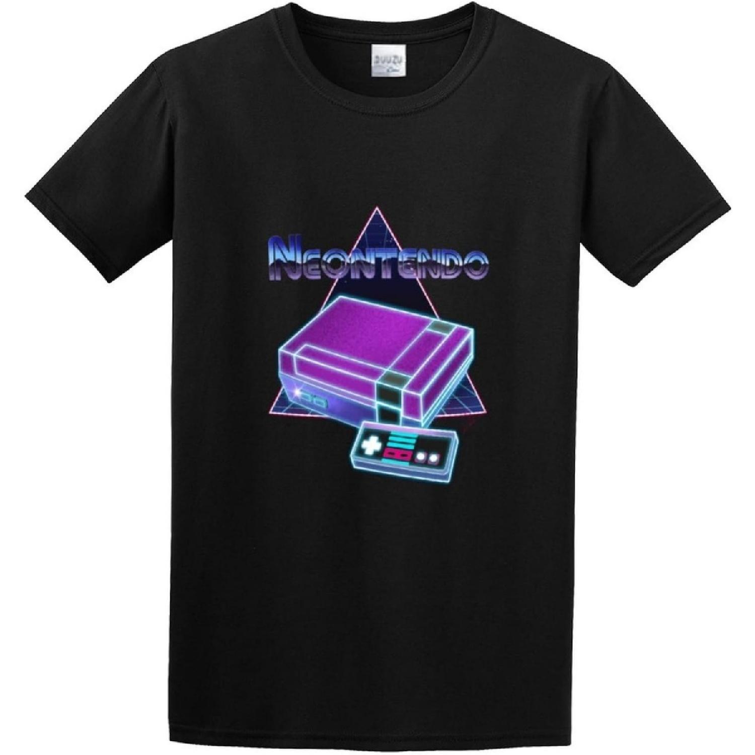 Ouybia Vaporwave Unisex 100% Cotton Short-Sleeve T-Shirts Black S