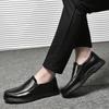 Chaussures en cuir véritable pour hommes, marque de luxe, chaussures de conduite décontractées à enfiler pour hommes, chaussures décontractées pour hommes