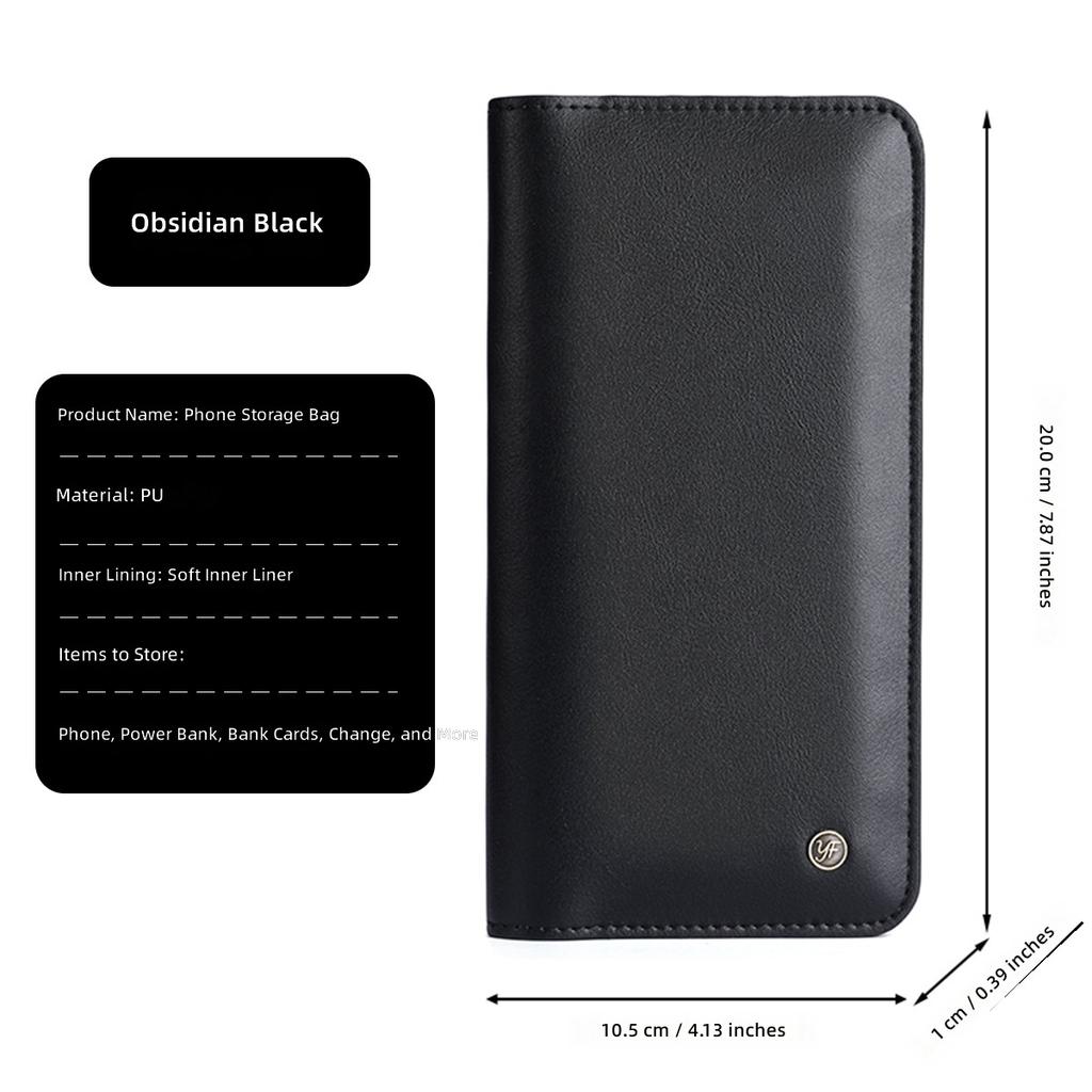 Apple iPhone 17 Promax Phone Bag OPPO/vivo Samsung Flip Leather Case Card Bag Storage Bag 16/15 Handbag Wallet