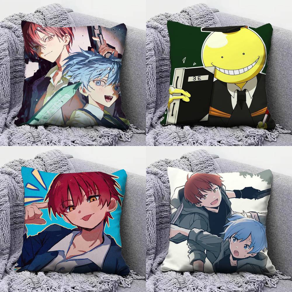 Karma and Nagisa Assassination Classroom Koro Sensei Home Sofa Cushion Covers and Aecorative Custom Pillow Covers