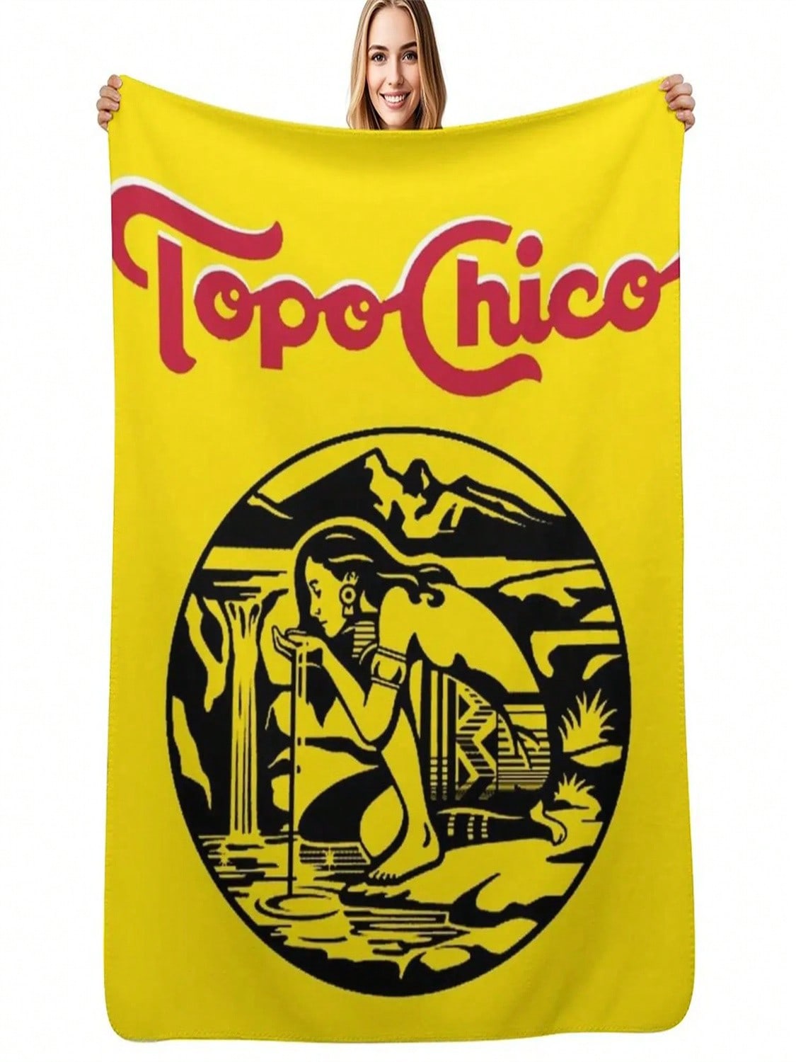 Princess - Topo Chico Agua Mineral Logo (Sparkling Mineral Water) Throw Blanket Summer Beddings Sofa Bed Quilt Blankets 75X95CM серый