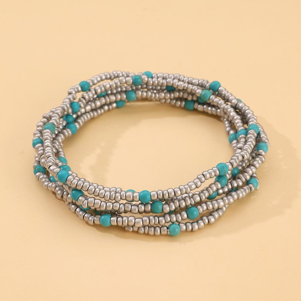 2026 Handmade Rice Beads Bracelet Set for Women Bohemian Style Elastic Stacking Creative Fashion Jewelry