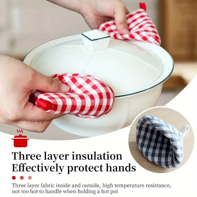 1KS Víko na hrnec Trojúhelníkový klip na ucho hrnce Kuchyňská izolační rukojeť hrnce Kryt ucha kastrolu Litinový hrnec Kryt ucha Víko proti opaření