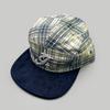 Spring And Autumn Plaid Alphabet Solid Color Baseball Cap Men'S And Women'S Sunshade Flat Brim Color Matching Street Cap