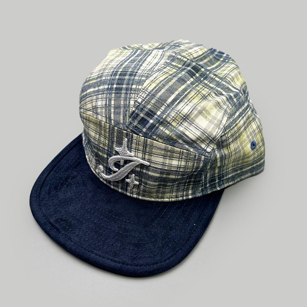 Spring And Autumn Plaid Alphabet Solid Color Baseball Cap Men'S And Women'S Sunshade Flat Brim Color Matching Street Cap