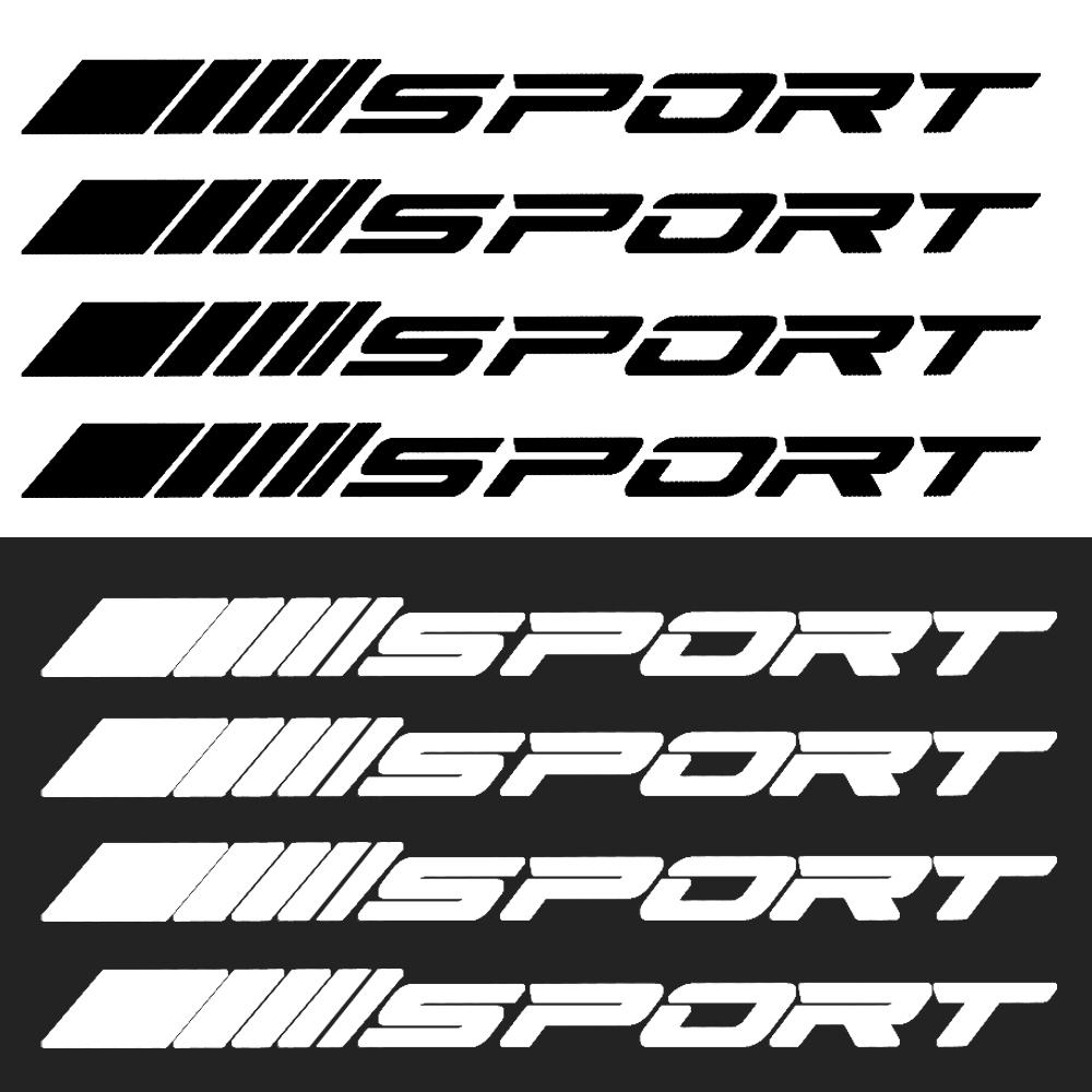 Car Wheel Hub SPORT Sports Stickers Fashione Tire Rims Exterior Decal Decoration Automobile Wheel Hub Sports Decal Sticker