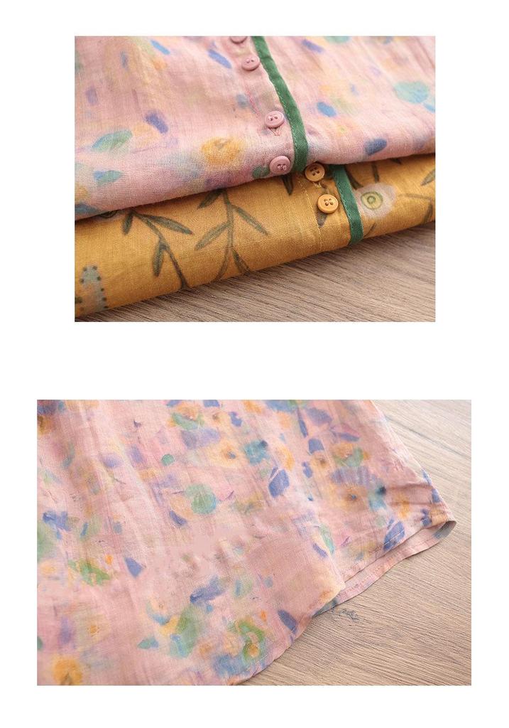 2025 Korean Plus-Size Retro Print Two-Piece Set for Women