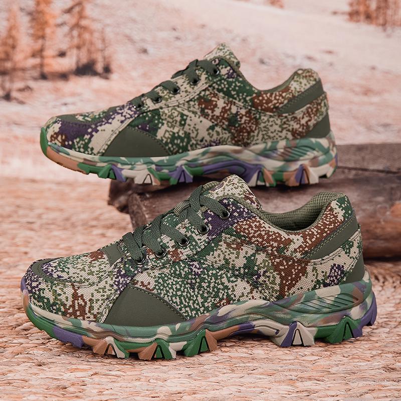 Fashion Fashion Men's Camouflage Hiking Shoes Non Slip Outdoor Trekking Sneakers Man Comfortable Wear Resistant Climbing Shoes For Men