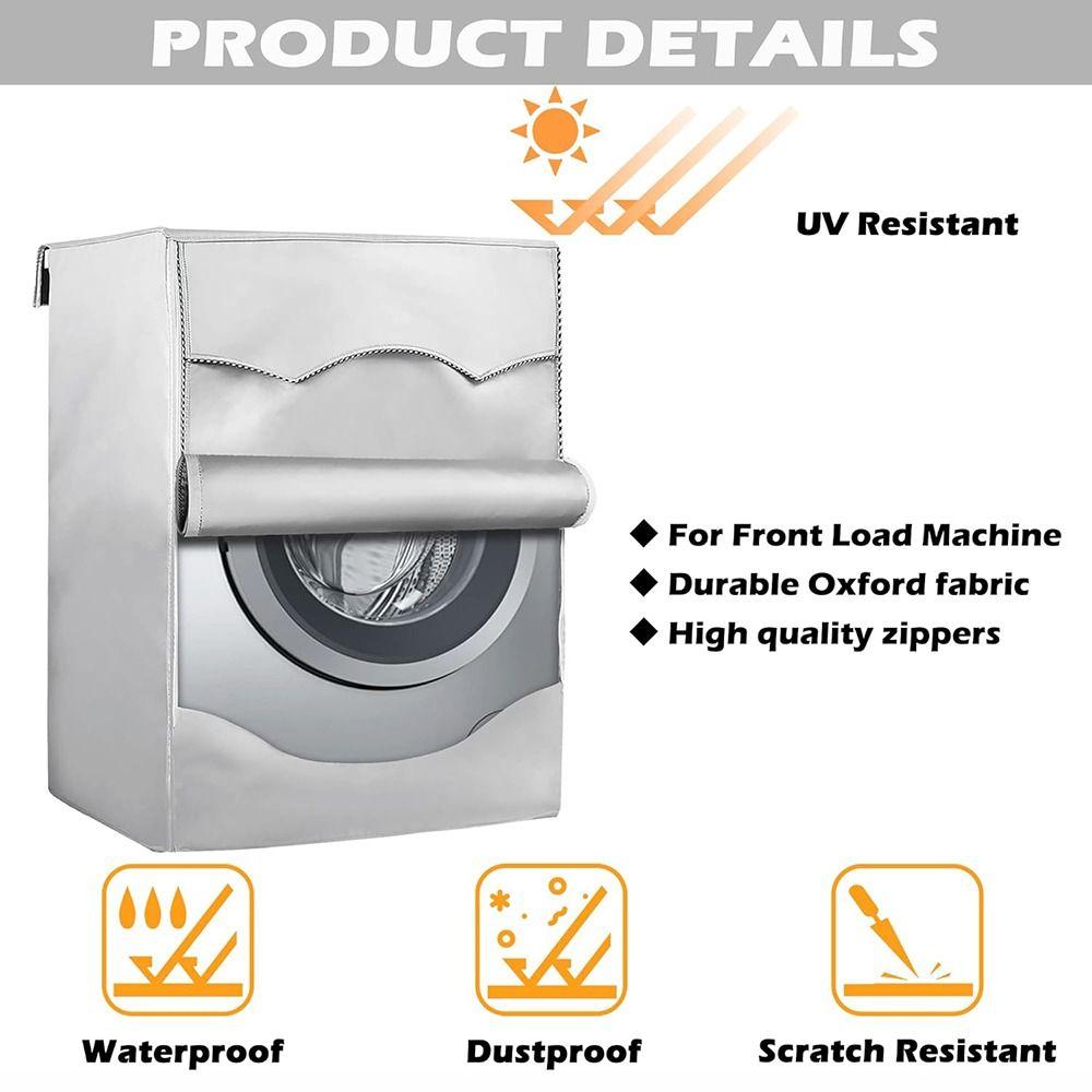Oxford Waschmaschinenabdeckung mit Rollrand Staubdichte Abdeckung für Frontlader