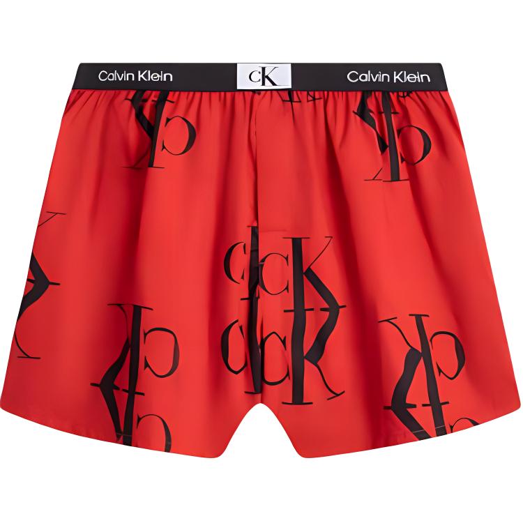 

Calvin Klein Comfortable Mid-Rise Boxer Briefs With Logo Men Underwear Red NB3411-GNP XL