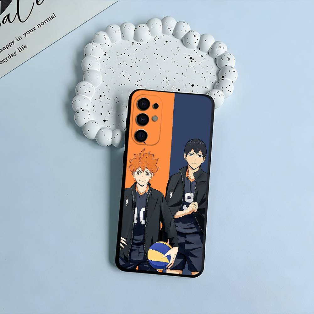Shonen anime-H-Haikyu Phone Case For Samsung S25,S24,S21,S22,S23,S30,Ultra,S20,Plus,Fe,Lite,Black Soft Silicone