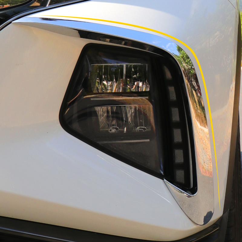 Für Hyundai Tucson NX4 Hybrid N Linie Auto Front Nebel Lampe Augenbraue Wind Messer Abdeckung Trim Streifen Außen Zubehör