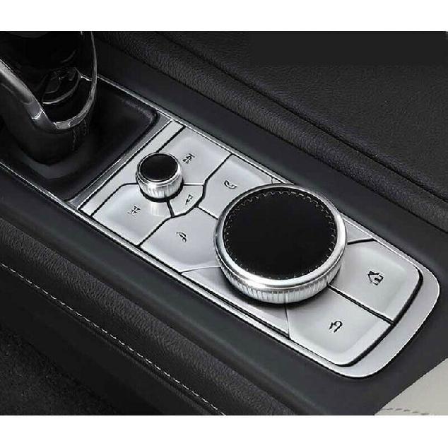 Console Handbrake Button Decoration Silver Aluminum Fit For Cadillac CT5 19-