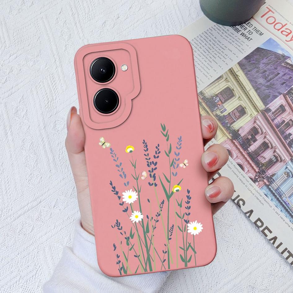 For OPPO Realme GT Neo2 3 C33 C55 C35 C20 C30 C31 Case Fashion Flower Avocado Protective Square Liquid Silicone Soft TPU For Realme Funda Coque Bumper
