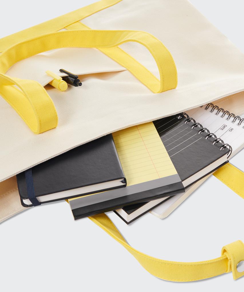 Musinsa Standard Daily Canvas Tote Bag [Ivory/Yellow]