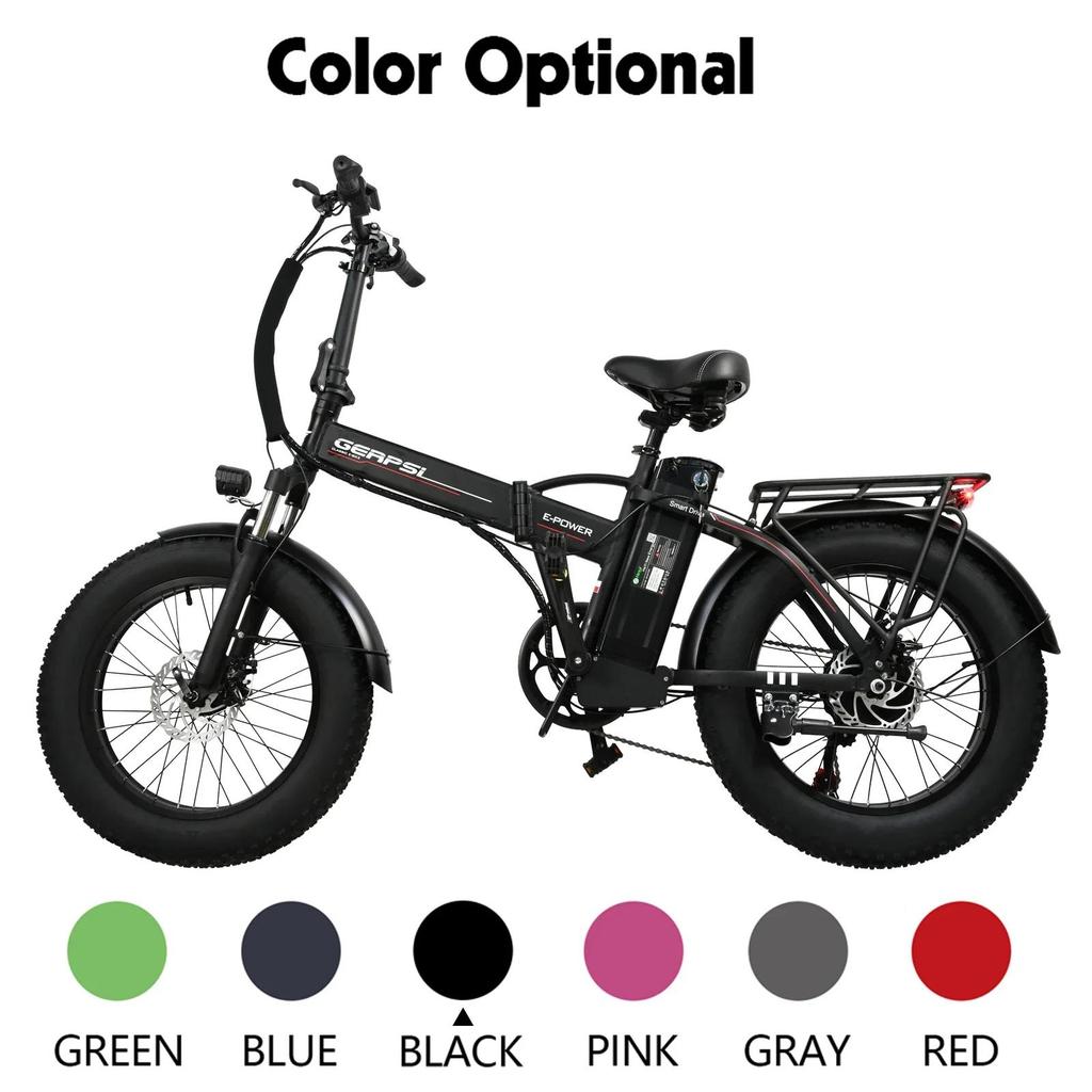E-bike DZ2002 electric folding bicycle mountain bike 20 inches 750W 48V 16AH outdoor electric bicycle