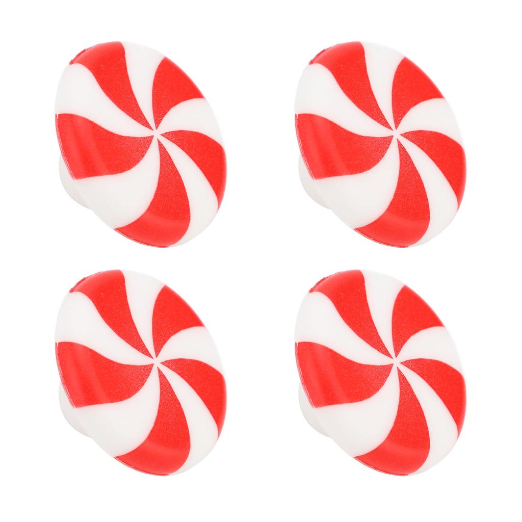 12 stk Skapknott Dekor Silikon Godteri Dekorasjon Trekkhåndtak Knott for Høytid