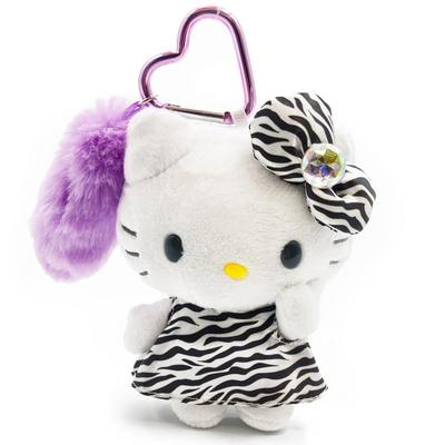 TCP Hello Kitty Tail Mascot Keychain Zebra 985132 GOGO Gal Y2K Heisei Retro JK