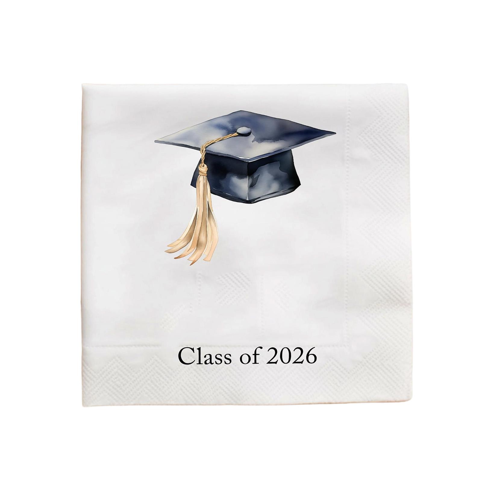 

Graduation Party Napkins Class of 2026 Paper Napkins Disposable Graduation Celebration Supplies for Party Tableware One Size