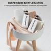 Shampoo and Conditioner Dispenser (Set of 3, 21oz) Modern Refillable Shampoo Pump Bottles for Shower Soap - Empty Body Wash Dispenser Set for