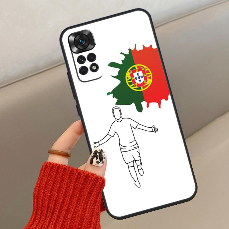Portugal National Flag Case For Xiaomi Redmi Note 13 12 11 10 14 15 Pro Plus Cover For Redmi 15C 14C 10C 12C 13C 15