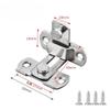 Stainless Steel Locking Pin Anti-Theft Sliding Door Latch, Pet Cage Door Lock 90 Degree Right Angle Buckle Door Buckle