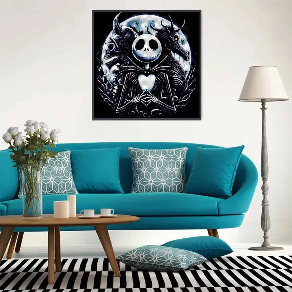 5D DIY Diamantmalerei Dekorative Skelett Vollrunde Bohrer Landschaft Diamantstickerei Kreuzstich-Kits Heimdekoration Geschenk