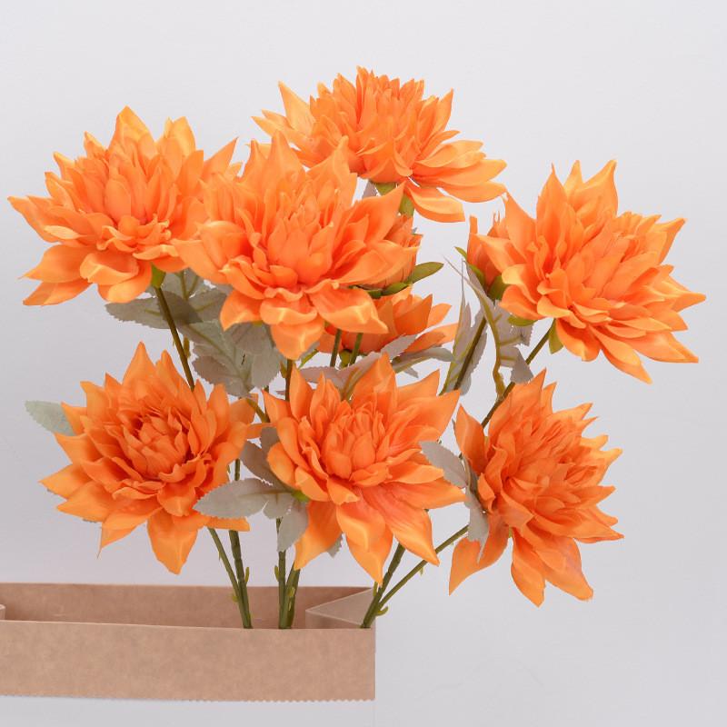 Dahlia Pinnata Artificial Decor For Bridal And Event Center Arrangements