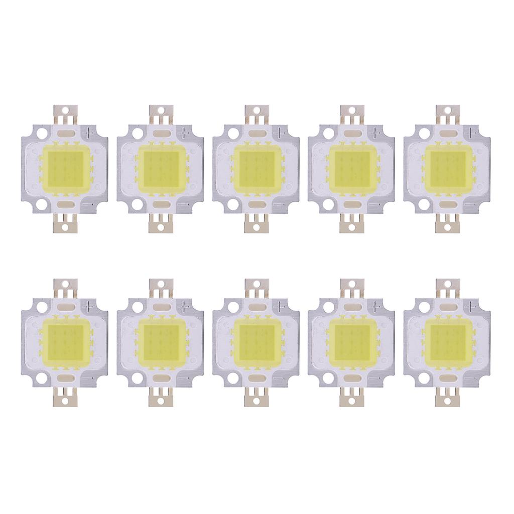 10Pcs 10W LED Warm Cool White SMD Chip COB DC 9‑10V For Lamp Flood Light Bulb Replacement