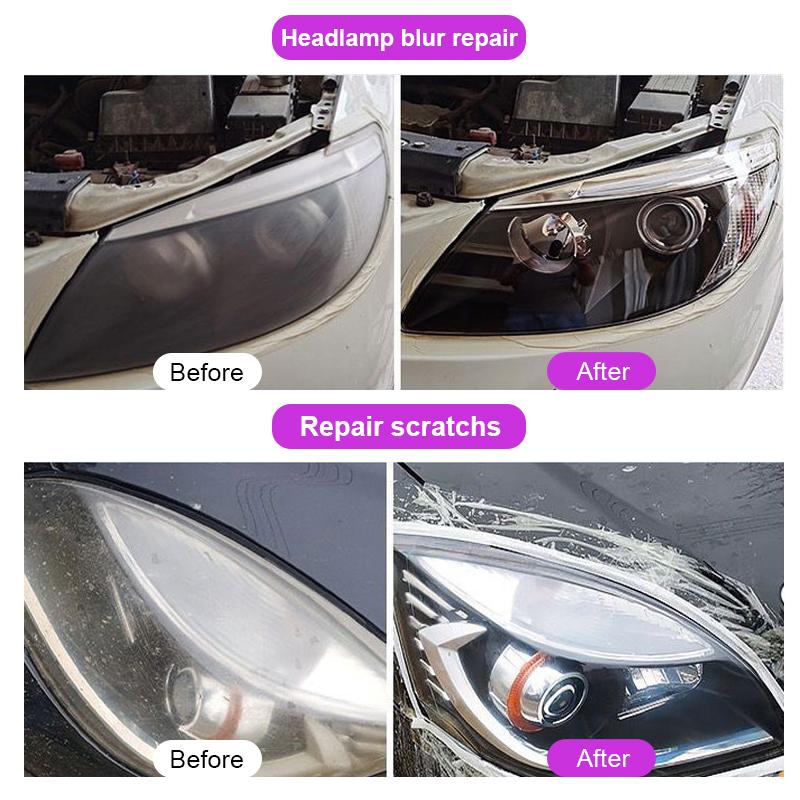 Poliersets zur Restaurierung von Autoscheinwerfern, Scheinwerfer-Kratzer-Entferner, Reparatur-Reinigungspaste, entfernt Oxidation, Scheinwerfer-Polierflüssigkeit
